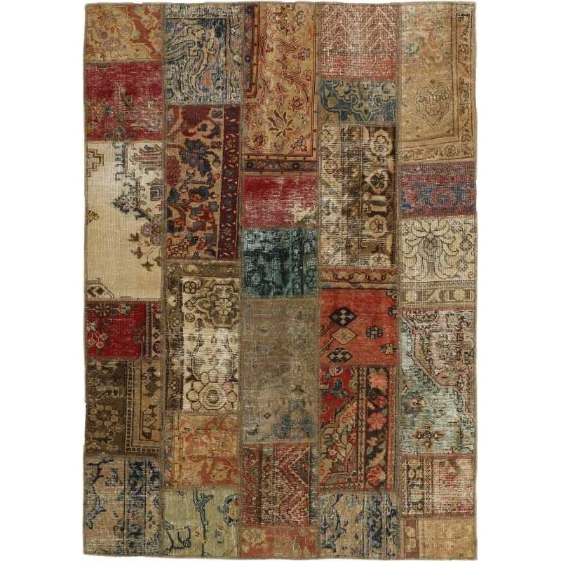 tappeto persia vintage patchwork cm 143x203 