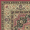 Carpet classico Isfahan classico medaglione rosa 12217