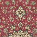 Tappeto persiano Isfahan classico medaglione rosa 12217