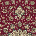 Tappeto persiano Isfahan classico medaglione rosso 12217