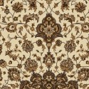 Carpet classico Isfahan classico medaglione crema-marrone 12217