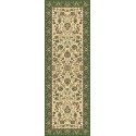 Carpet classico Tabriz classico passatoia floreale crema-verde 13720