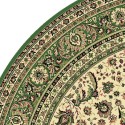 Carpet classico Tabriz classico rotondo floreale crema-verde 13720