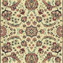 Carpet classico Tabriz classico passatoia floreale crema-rosa 13720