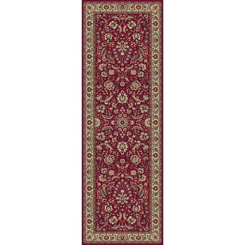 Carpet classico Tabriz classico passatoia floreale rosso 13720