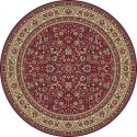 Tappeto persiano Tabriz classico rotondo floreale rosso 13720