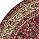 Tappeto persiano Tabriz classico rotondo floreale rosso 13720
