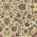 Carpet classico Tabriz classico rotondo floreale crema-rosso 13720