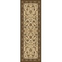Carpet classico Tabriz classico passatoia floreale crema-marrone 13720