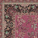 Tappeto persiano Isfahan lana rosa 1236
