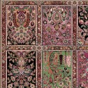 Tappeto persiano Qum formelle lana rosa 1258