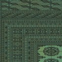 Carpet classico Bukhara lana extra fine verde 1292-671