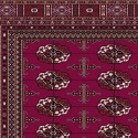 Tappeto persiano Bukhara lana extra fine rosso 6211-677