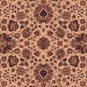 Carpet classico Tabriz fine lana rotondo crema-marrone 1570-504