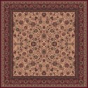 Carpet classico Tabriz fine lana quadrato beige-rosso 1561-505