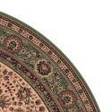 Carpet classico Tabriz fine lana rotondo crema-verde 1570-508