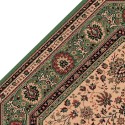 Tappeto persiano Tabriz fine lana ottagonale crema-verde 1516-508
