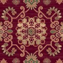 Tappeto persiano Kotan fine lana rosso 1630