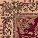 Carpet classico Kotan fine lana rosso 1630