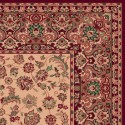 Tappeto persiano Qum fine lana crema-rosso 1639