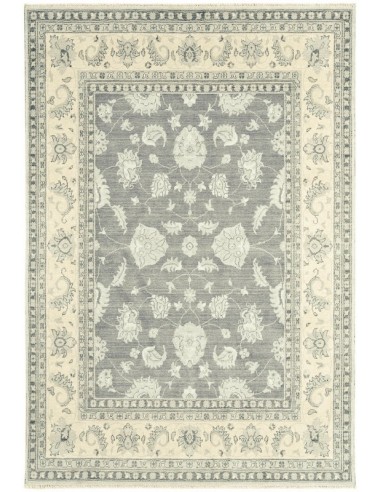 tappeto orientale Chobi 9 passatoia grigio/nero/antracite