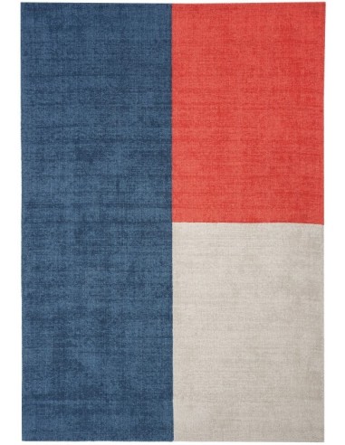 tappeto design Blox Multi con cuscino gemello multicolor