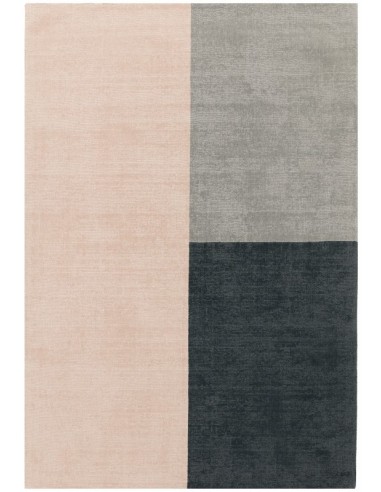 tappeto design Blox Pink con cuscino gemello viola/lilla/rosa