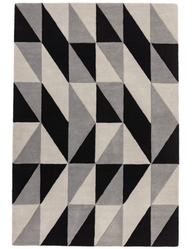 tappeto design Reef Rf08 Flag Grey con cuscino gemello grigio/nero/antracite
