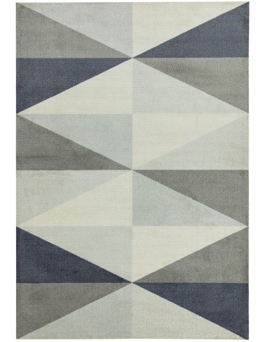 tappeto design Riley Rl05 Grey con cuscino gemello grigio/nero/antracite