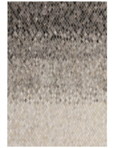 tappeto in pelle Gaucho Diamond Ombre grigio/nero/antracite