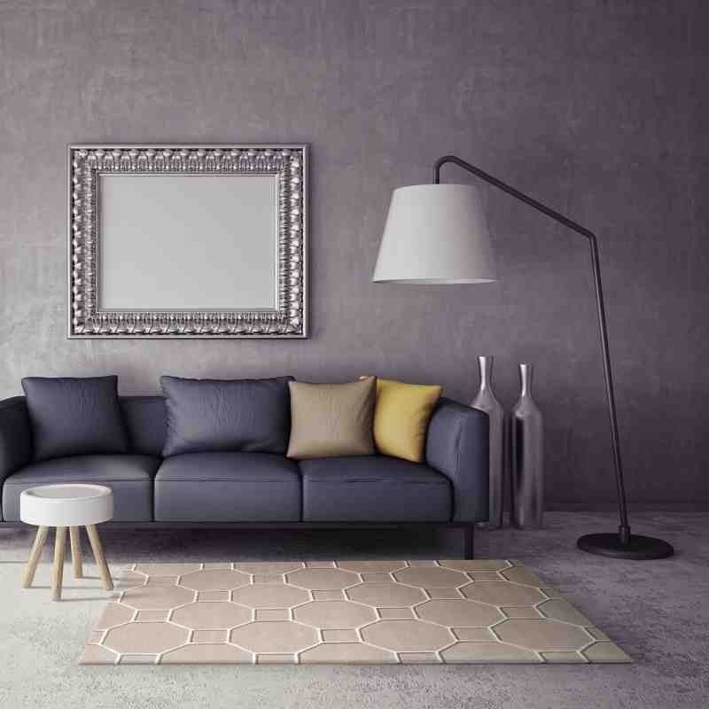 Carpet moderno geometrico Cassin Beige lana